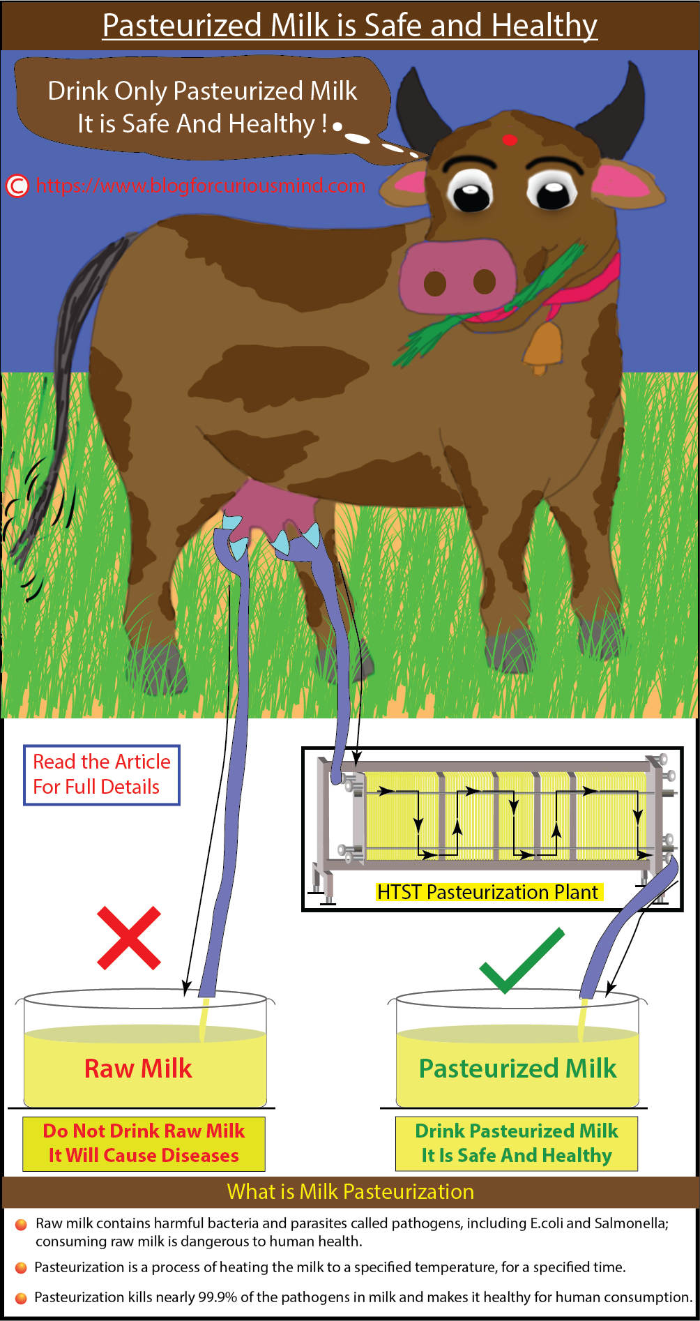 Types of milk pasteurization