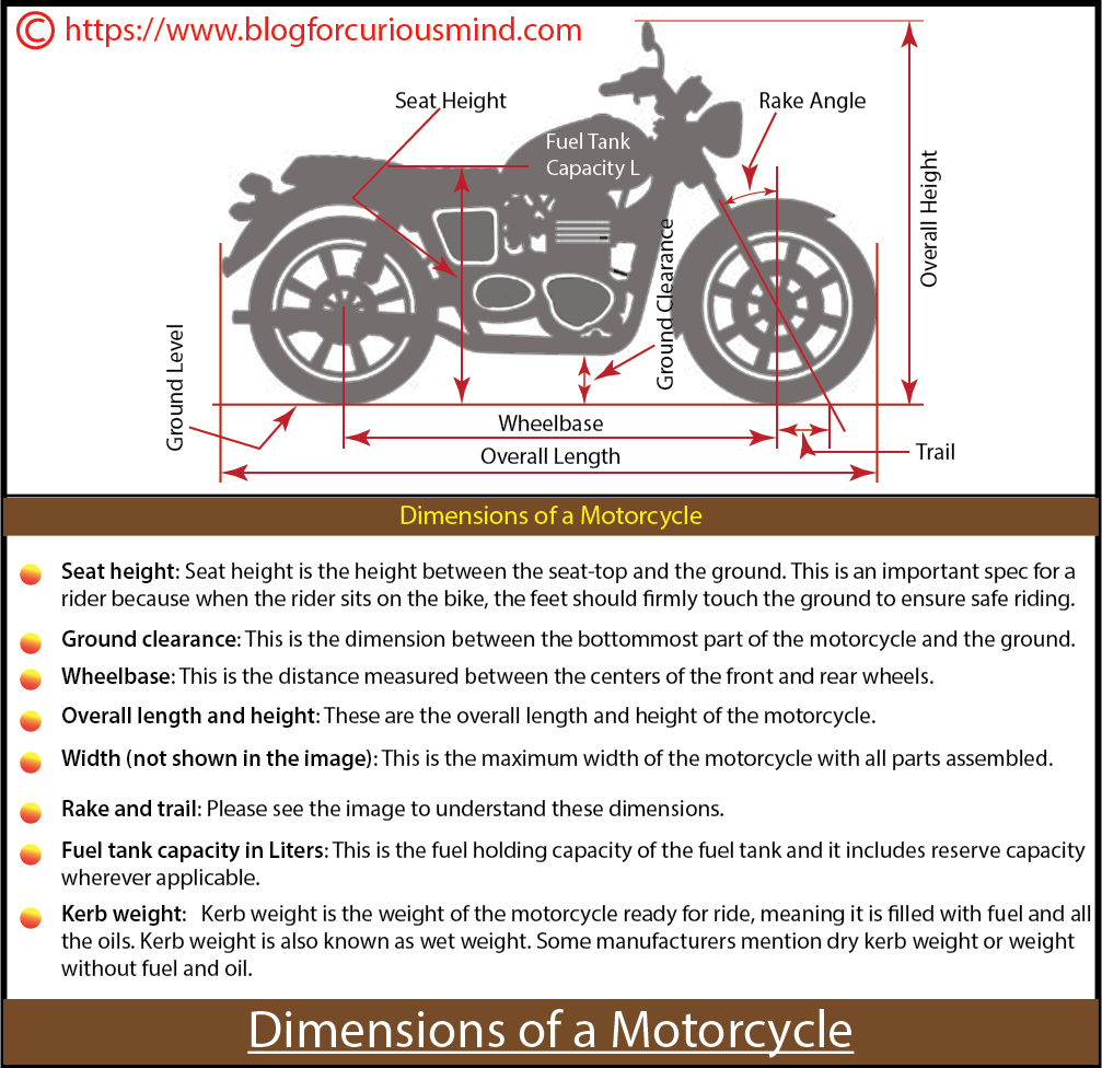 Terms used in motorcycle specifications