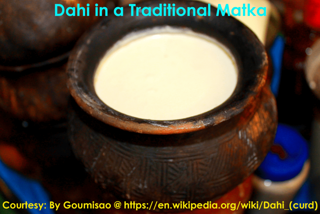 Dahi in a traditional matka