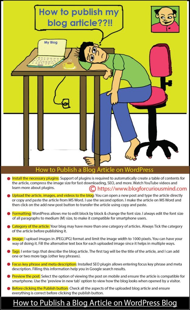 How to Publish a Blog Article on WordPress Blog