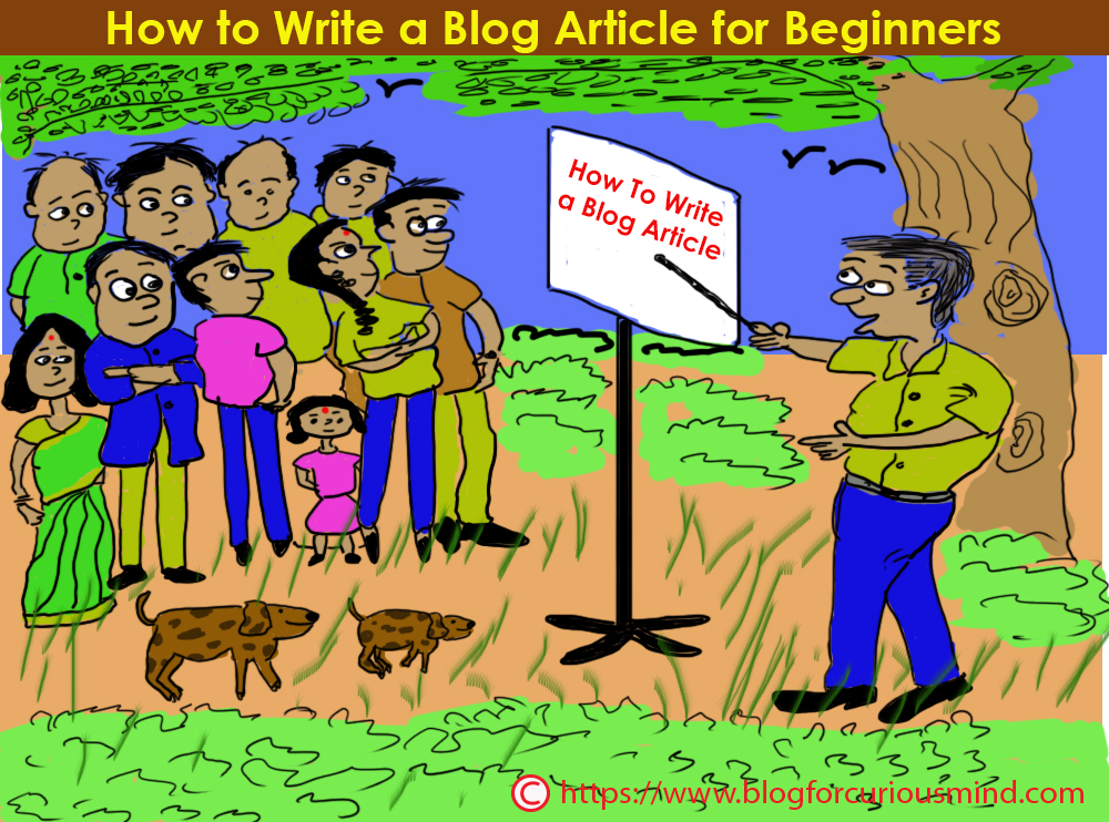 How to Write a Blog Article for Beginners